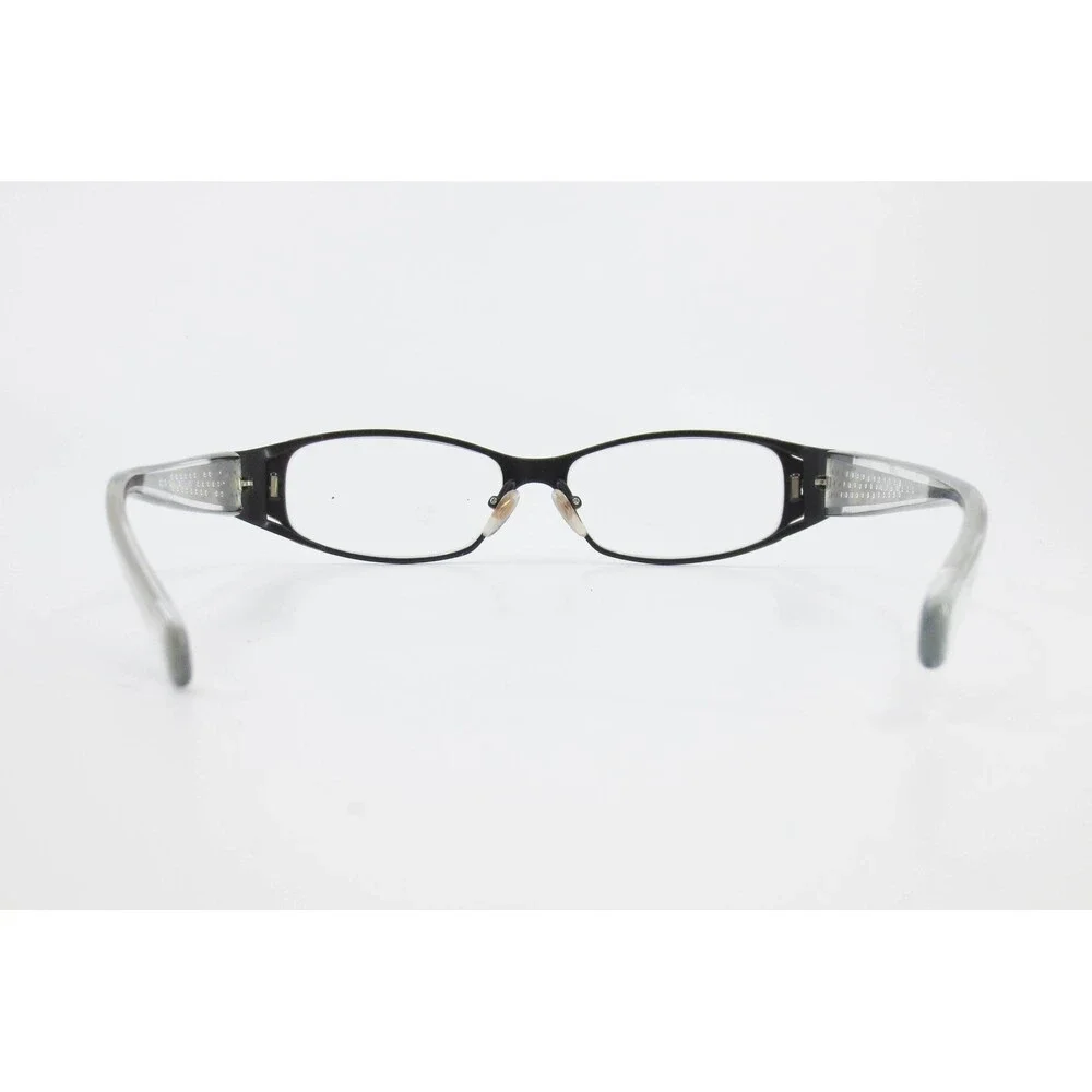 Takumi TO 9870 Eyeglasses Matte Black Clear Perforated Titanium Frames 54-15-138